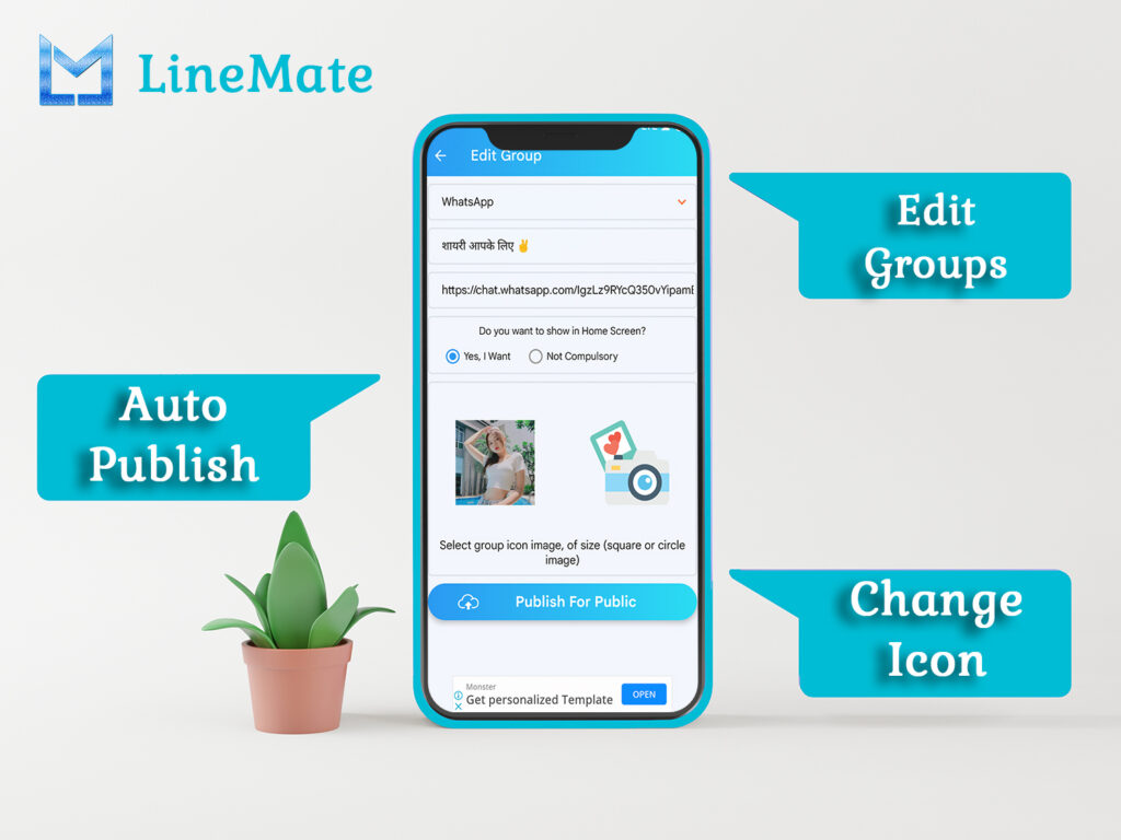 LineMate- Unlimited WhatsApp & Telegram Groups Link - Krishna Apps - codeintra