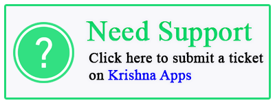 submit a ticket on krishna apps