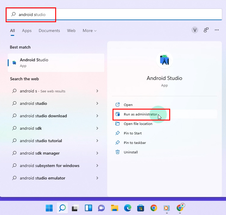 how to install latest android studio in windows 11 - krishna apps