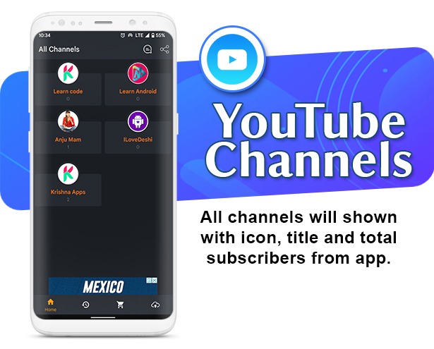 Viva YouTube Mate Android App For YouTube Sub4Sub and Views4Views - krishna apps