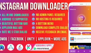 Krishna Instagram Downloader Android Studio App Code V6 - krishna apps