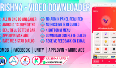 Krishna – All In One Social Media Video Downloader App - krishnaapps